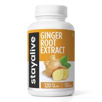 Suplemento de gengibre STAY ALIVE Pure Ginger Root 1000mg 120 comprimidos