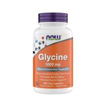 Suplemento de Glicina NOW Foods - 1000mg - 200 Cápsulas