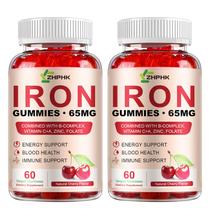 Suplemento de gomas de ferro ZHPHK Iron 65 mg com 250 mg de vitamina C