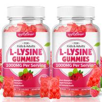 Suplemento de gomas de L-Lisina Softbear 1000 mg de framboesa 120 unidades