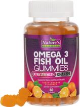 Suplemento de gomas de óleo de peixe com ômega 3 da Nature's Nutrition
