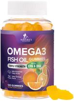 Suplemento de gomas de óleo de peixe com ômega 3 da Nature's Nutrition Suplemento de gomas de óleo de peixe com ômega 3 da Nature's Nutrition