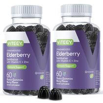 Suplemento de gomas de sabugueiro Viteey Sambucus com zinco e vitamina C