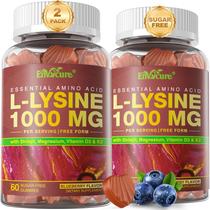 Suplemento de gomas EnvyCure L-Lisina 1000 mg com vitaminas