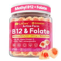 Suplemento de gomas LILICARE Metil B12 5000 mcg de folato 60 ct