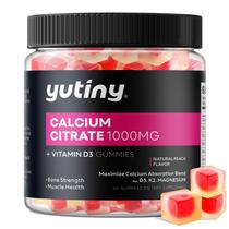 Suplemento de gomas preenchidas com citrato de cálcio Yutiny 1000 mg