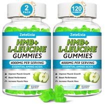 Suplemento de gomas Zetelixia HMB e L-Leucina 4000 mg 120 ct