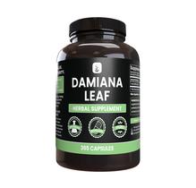 Suplemento de ingredientes puros e originais Damiana Leaf 365 cápsulas