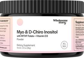 Suplemento de inositol em pó com folato MTHF + vitamina D3 30 Serv