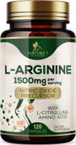 Suplemento de L-Arginina 1500 mg Nature's Nutrition 120 cápsulas