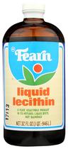 Suplemento de lecitina líquida Fearn 946 ml natural não branqueada