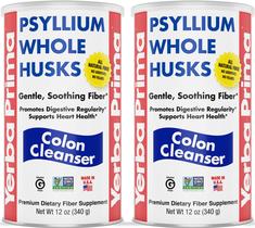 Suplemento de limpeza de cólon Yerba Prima Psyllium Whole Husks 360ml Suplemento de limpeza de cólon Yerba Prima Psyllium Whole Husks 360ml