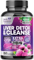 Suplemento de limpeza do fígado Health Nutrition Naturals 240 cápsulas