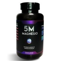 Suplemento de Magnésio 5M Fórmula 5M 60 Cápsulas 350mg Original 5M Nação Verde