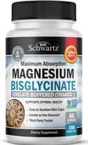 Suplemento de magnésio BioSchwartz Bisglicinato de magnésio 180ct