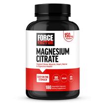 Suplemento de magnésio Force Factor Citrato de magnésio 180 cápsulas