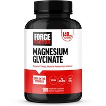 Suplemento de magnésio Force Factor Glicinato de magnésio 180 cápsulas