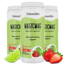 Suplemento de magnésio NaturalSlim Magicmag Pure 240 ml, pacote com 3