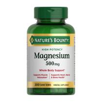 Suplemento de Magnésio Nature's Bounty - 500mg - 200 Comprimidos Suplemento de Magnésio Nature's Bounty - 500mg - 200 Comprimidos