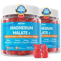 Suplemento de magnésio Nextdia Gummies 400 mg com CoQ10, D3 e B6