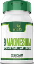 Suplemento de magnésio Simlike 9 Forms 330 mg 60 cápsulas Suplemento de magnésio Simlike 9 Forms 330 mg 60 cápsulas