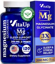 Suplemento de magnésio VitaUp Glicinato de Magnésio 200mg