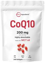 Suplemento de microingredientes CoQ10 200 mg 240 cápsulas gelatinosas