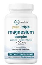 Suplemento de microingredientes Triplo Magnésio 400 mg 300 cápsulas