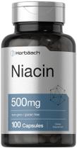Suplemento de Niacina Horbaach (Vitamina B3) - 500mg - 100 Cápsulas