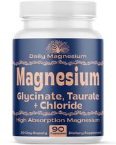 Suplemento de nutrição local: complexo triplo de magnésio 500mg