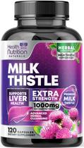 Suplemento de nutrição saudável Fígado de cardo leiteiro 1000mg x120