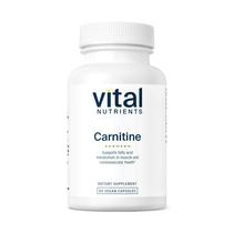 Suplemento de nutrientes vitais: carnitina, 500 mg, saúde cardíaca, 60 cápsulas
