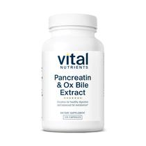 Suplemento de nutrientes vitais: pancreatina e bile de boi 500 mg 120 cápsulas Suplemento de nutrientes vitais: pancreatina e bile de boi 500 mg 120 cápsulas