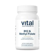 Suplemento de nutrientes vitais: vitamina B12 e folato de metilo 100 cápsulas