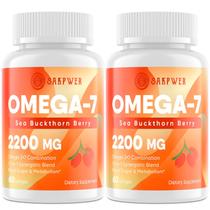 Suplemento de óleo de espinheiro marítimo Sakpwer Omega-7 com pacote de ômega-3 Suplemento de óleo de espinheiro marítimo Sakpwer Omega-7 com pacote de ômega-3