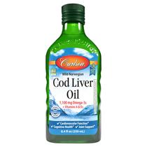 Suplemento de óleo de fígado de bacalhau Carlson 250 ml com ômega-3 e vitaminas Suplemento de óleo de fígado de bacalhau Carlson 250 ml com ômega-3 e vitaminas