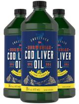 Suplemento de Óleo de Fígado de Bacalhau Carlyle - 480ml x 3 (Limão) Suplemento de Óleo de Fígado de Bacalhau Carlyle - 480ml x 3 (Limão)