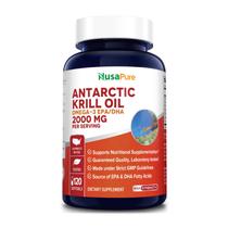 Suplemento de Óleo de Krill Antártico Nusa - 2000mg - 120 Cápsulas