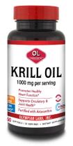 Suplemento de óleo de krill antártico Olympian Labs 1000 mg 60 cápsulas gelatinosas Suplemento de óleo de krill antártico Olympian Labs 1000 mg 60 cápsulas gelatinosas