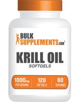 Suplemento de óleo de krill BulkSupplements.com 1000 mg 120 cápsulas gelatinosas Suplemento de óleo de krill BulkSupplements.com 1000 mg 120 cápsulas gelatinosas