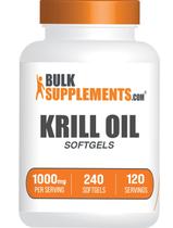 Suplemento de óleo de krill BulkSupplements.com 1000 mg 240 cápsulas gelatinosas Suplemento de óleo de krill BulkSupplements.com 1000 mg 240 cápsulas gelatinosas