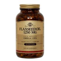 Suplemento de óleo de linhaça Solgar 1250 mg 100 cápsulas gelatinosas x2