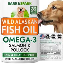 Suplemento de óleo de peixe Bark & Spark Natural Omega-3 para cães 946 ml Suplemento de óleo de peixe Bark & Spark Natural Omega-3 para cães 946 ml