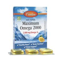Suplemento de óleo de peixe Carlson Maximum Omega 2000 30 cápsulas gelatinosas
