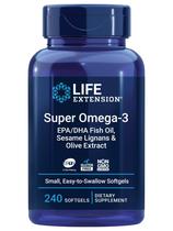 Suplemento de óleo de peixe Life Extension Super Omega-3 EPA/DHA 240 cápsulas gelatinosas