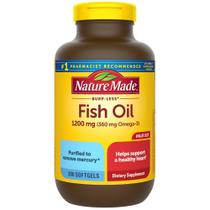 Suplemento de Óleo de Peixe Nature Made Burp Less - 1200mg - 200 Cápsulas Suplemento de Óleo de Peixe Nature Made Burp Less - 1200mg - 200 Cápsulas