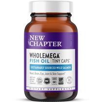 Suplemento de óleo de peixe New Chapter Wholemega 90 cápsulas gelatinosas Suplemento de óleo de peixe New Chapter Wholemega 90 cápsulas gelatinosas