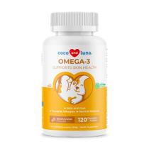 Suplemento de óleo de peixe ômega-3 Coco e Luna 120 comprimidos para cães
