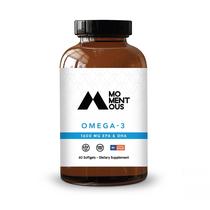 Suplemento de óleo de peixe ômega 3 Momentous 1600 mg EPA e DHA