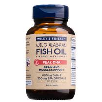 Suplemento de Óleo de Peixe Wild Alaskan Wiley's Finest - Peak DHA - 60 Cápsulas